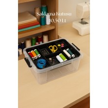 10,5 L Şeffaf Saklama Kutusu & Organizer Düzenleme Kutusu