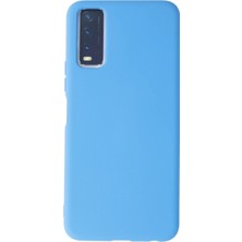 Zengezur Newface Vivo Y11S Kılıf Nano Içi Kadife Silikon - Mavi