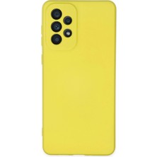 Zengezur Newface Samsung Galaxy A23 4g Kılıf Nano Içi Kadife Silikon - Sarı