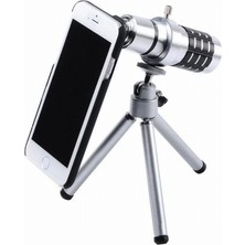 Iphone 5 5s - Iphone 4 4s Için Alüminyum 14X Optik Zoom Yakından Görüntü Çekme Dürbün