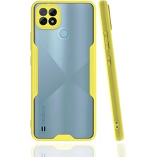 Zengezur Newface Realme C21 Kılıf Platin Silikon - Sarı