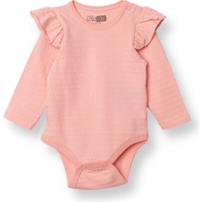 Hellobaby Kız Bebek Uzun Kol Body Jakar Örme Bisiklet Yaka