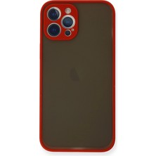 Zengezur Newface Iphone 12 Pro Max Kılıf Montreal Silikon Kapak - Kırmızı