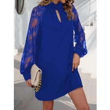 Arben Boutique Kadın Uzun Kollu Damla Detaylı Sandy Mini Elbise