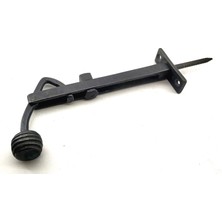 Antika Tarz Dekoratif Pirinç Ayarlı Panjur Stoperi - 150X55 Mm, Oksit