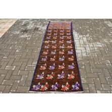 Kayra Export Doğulu Halı, 81X248 cm Yolluk Halı, Kahverengi Dekoratif Halı, Türk Halı
