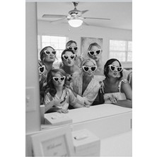 Moda Kalpli Gelin Gözlüğü Set Beyaz Renkli Şık Tasarım Özellikleriyle Türkiye Menşeli