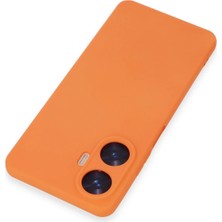 Zengezur Newface Realme C55 Kılıf Nano Içi Kadife Silikon - Turuncu