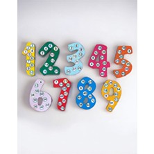 Heptex Ahşap Rakamlar ve Ritmik Sayma 30 cm