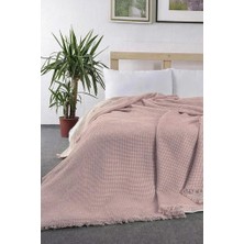 Lora Tek Kişilik Tek Pike 160X210 cm Pudra
