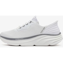 Skechers D'lux Vapor Erkek Spor Ayakkabı Beyaz/Gri Hafif ve Esnek Taban Yapısı ile Konforlu