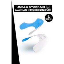 Silikonlu Ayakkabı Kırışıklık Önleyici Koruyucu L Beden
