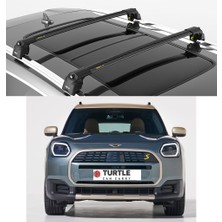 Turtle Air-2 Black Kit Mini Countryman (U25) 2024-2025 Modeller için Tavan Ara Atkı Seti ,Siyah