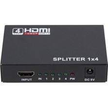 Powermaster 4 Port 4k-2k 1080P HDMI Splitter Dağıtıcı