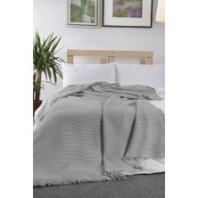 Lora Tek Kişilik Tek Pike 160X210 cm Gri