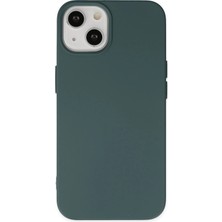 Zengezur Newface Iphone 14 Plus Kılıf Nano Içi Kadife Silikon - Koyu Yeşil