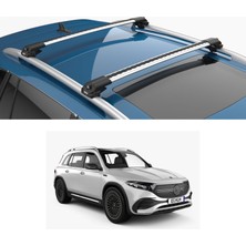 Turtle Air-1 Silver Mercedes Glb, Mb Eqb Serisi Tavan Taşıyıcı Ara Atkı Seti, Gri
