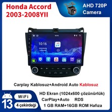 Conio Honda Accord 2003-2008YIL 1GB Ram 16GB Hafıza Android Carplay Araç Multimedya