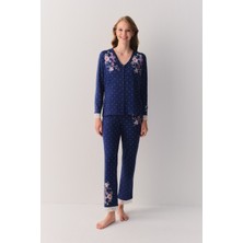 Suwen Jane Gömlek Yaka Pijama Takımı