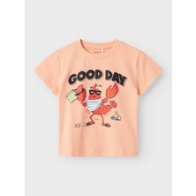 Name It Nmmfısh Nreg Ss Top Box Pembe Erkek Çocuk Kısa Kol T-Shirt