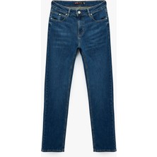 Cepli Straight Fit Düz Paça Jean Pantolon - Mark Straight Jeans