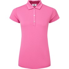 Footjoy Cap Sleeve Lisle Kadın Golf T-Shirt 34196 Hot Pink