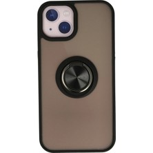 Zengezur Newface Iphone 13 Kılıf Montreal Yüzüklü Silikon Kapak - Siyah