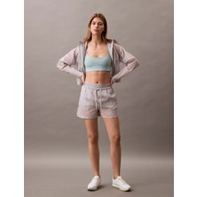Calvin Klein Açık Mavi U Yaka Kadın Sporcu Sütyeni 78% Polyester 22% Elastane Çıkarılabilir Ped