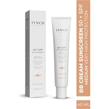 Lynch 50 SPF Çok Yüksek Korumalı BB Krem Medium 40ML Tüm Cilt Tipleri İçin Etkili Koruma