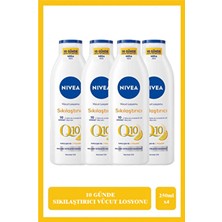 4 Adet Nivea Q10 250 ml Sıkılaştırıcı Vücut Losyonu Vitamin C 10 Günde Sıkılaşma