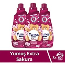 Extra Konsantre Çamaşır Yumuşatıcı SAKURA1440 ml 60 Yıkama X3