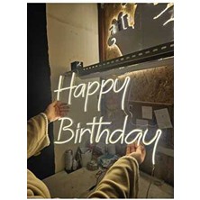 Happy Birthday Neon LED Işıklı Yazı