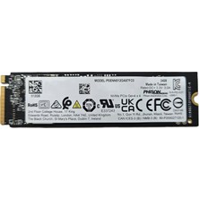 Phison 512GB 4900/3200 Mb/sn M.2 22X80 Nvme SSD