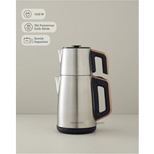 English Home Paslanmaz Çelik Çay Makinesi 1.3 lt Kapasite ile Hızlı Demleme ve Şık Renk Seçenekleri