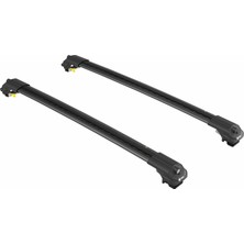 Turtle Air-1 Black - Jeep Patriot Tavan Taşıyıcı Ara Atkı Seti, Siyah, Uyumlu Model Yıl Aralığı 2007-2017