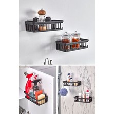 2 Adet Oslo Banyo Düzenleyici Deterjanlık Sabunluk 2'li Yapışkanlı  Evye Altı Düzenleyici Organizer