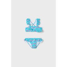 Mayoral Flamingo Fırfırlı Bikini - Mavi