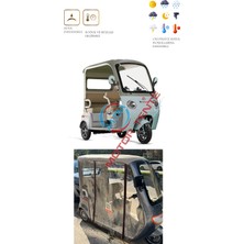 Motolux Fx 23 Üç Tekerli Motor Brandası - Şeffaf