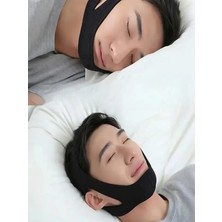 Ayarlanabilir Nefes Redüksiyonlu Çene Maskesi Nefes Alabilen Neopren Gece Uyku Yardımcısı Çiftler Için Ergonomik Çene Desteği