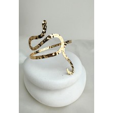 Altın Rengi Kobra Yılan Detay Kol Aksesuarı (Çapı:9cm)