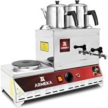 Çay Kazanı Sanayi Tipi 15 Litre Çay Kazanı Elektrikli Pleytli Çay Kazanı Çay Ocağı