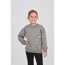 Toontoy Kız Çocuk Çiçek Nakışlı Sweatshirt