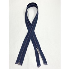 Eşofman Mont Fermuarı / 74 cm / Açık Lacivert Gri Dikiş / MSN006