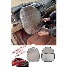 Belirtilmemiş Lenkrad 50x50 cm Araç Direksiyon Güneşliği Renault Uyumlu Pratik Koruyucu Kılıf