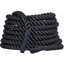 Slipt Dayanıklılık ve Güç Antrenmanı İçin Crossfit Halatı 9 Metre 36 mm Siyah Renkli Ekipman