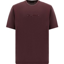 Abdullah Kiğılı Bisiklet Yaka Slim Fit Dar Kesim Nakışlı T-shirt