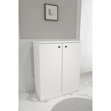 Anna 2 Kapaklı Çok Amaçlı Dolap Dekoratif Kiler Dolabı Erzak Dolabı