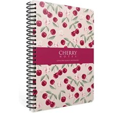 Gıpta Cherry 17x24 Pembe Spiralli Sert Kapak Çizgili Defter 120 Yaprak Ölçüler ile Kaliteli Notlar