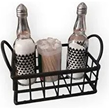 (15X10) Asortik Çok Amaçlı Dekoratif Tekli Mini Boy Rüstik Tel Sepet (Yeni)