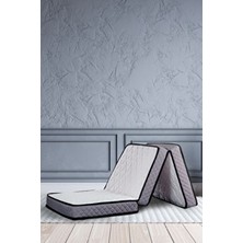 Homedius Sleeptown Deluxe Kuştüyü Sünger Katlanır Yatak 90X190 cm Beyaz Yumuşak Konforlu Tasarım